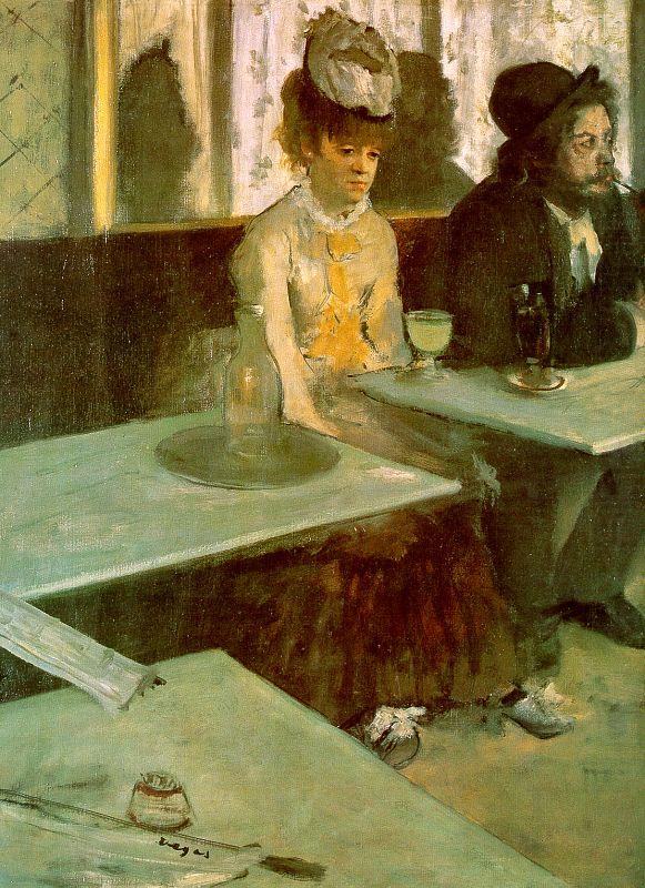 Edgar Degas Absinthe Drinker_t china oil painting image